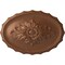Ekena Millwork Oxford Ceiling Medallion, Hand-Painted Polished Copper, 16 7/8"W x 11 3/4"H x 1 1/2"P CM16OXPOS - alternate 1